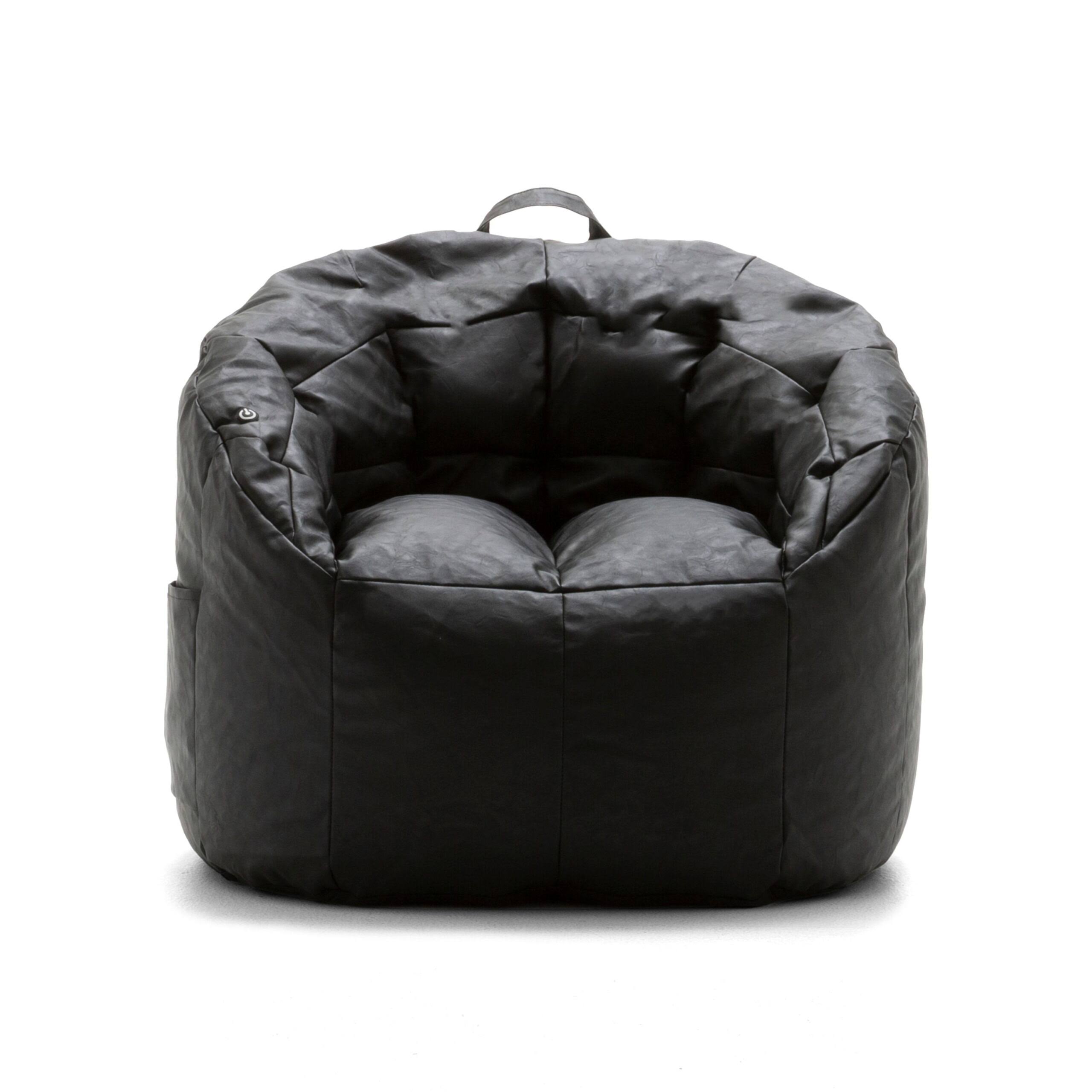 Milano w/ Vibe Bean Bag Chair, Montana 2.5ft, Black