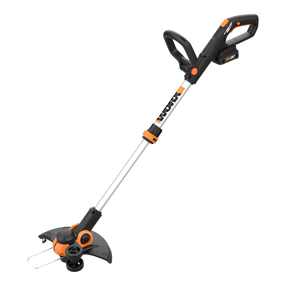 WG163 12  Cordless Grass Trimmer/Edger, (2) 20V Li-ion, 5hr Charger, Wheeled Edging, Command Feed, Includes: WA3525, WA3742