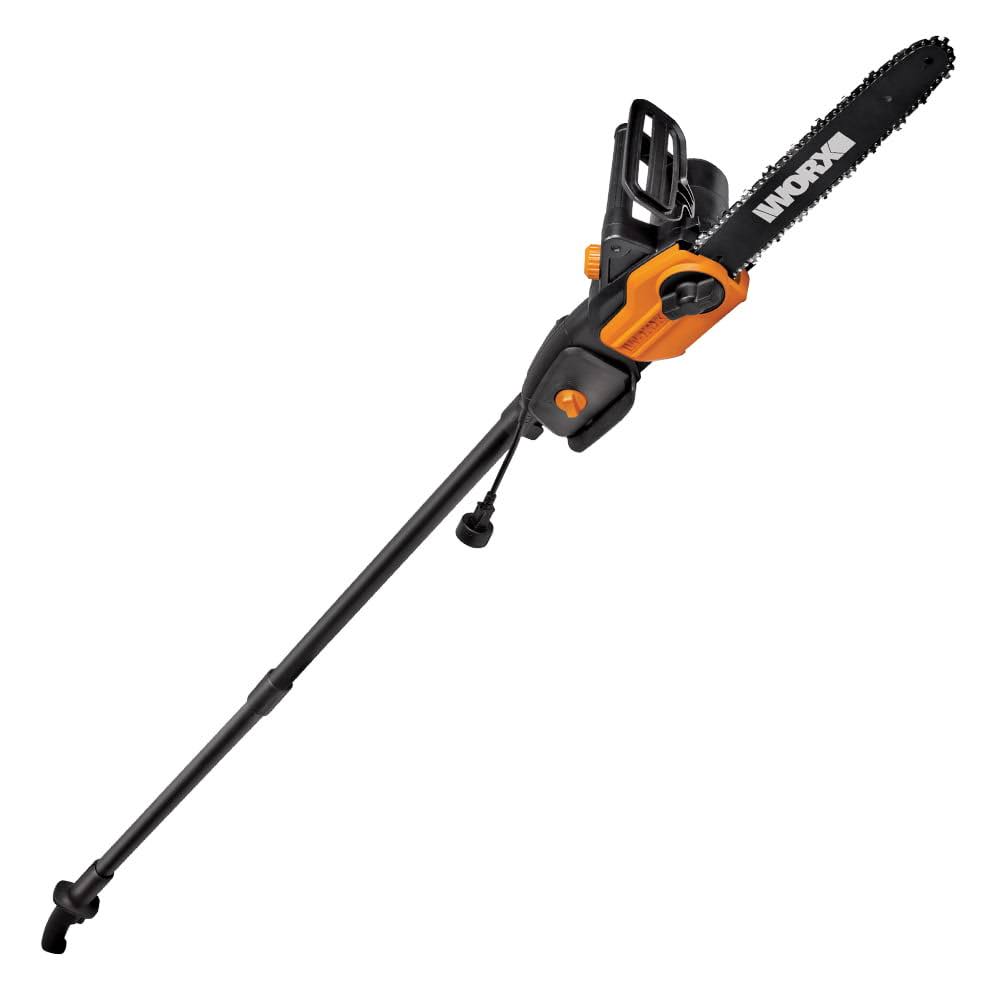 WG309 10    8 Amp 2-in-1 Chainsaw   Pole Saw with 10  Reach, Tool-Free Chain-Tensioning