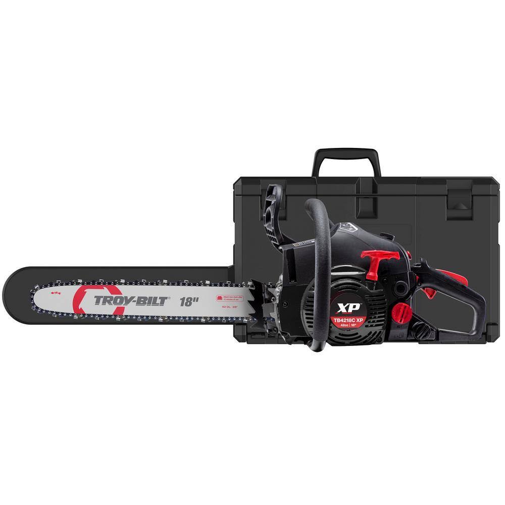 TB4218C XP XP 18 in. 42cc 2-Cycle Lightweight Gas Chainsaw with Adjustable Automatic Chain Oiler and Heavy-Duty Carry Case