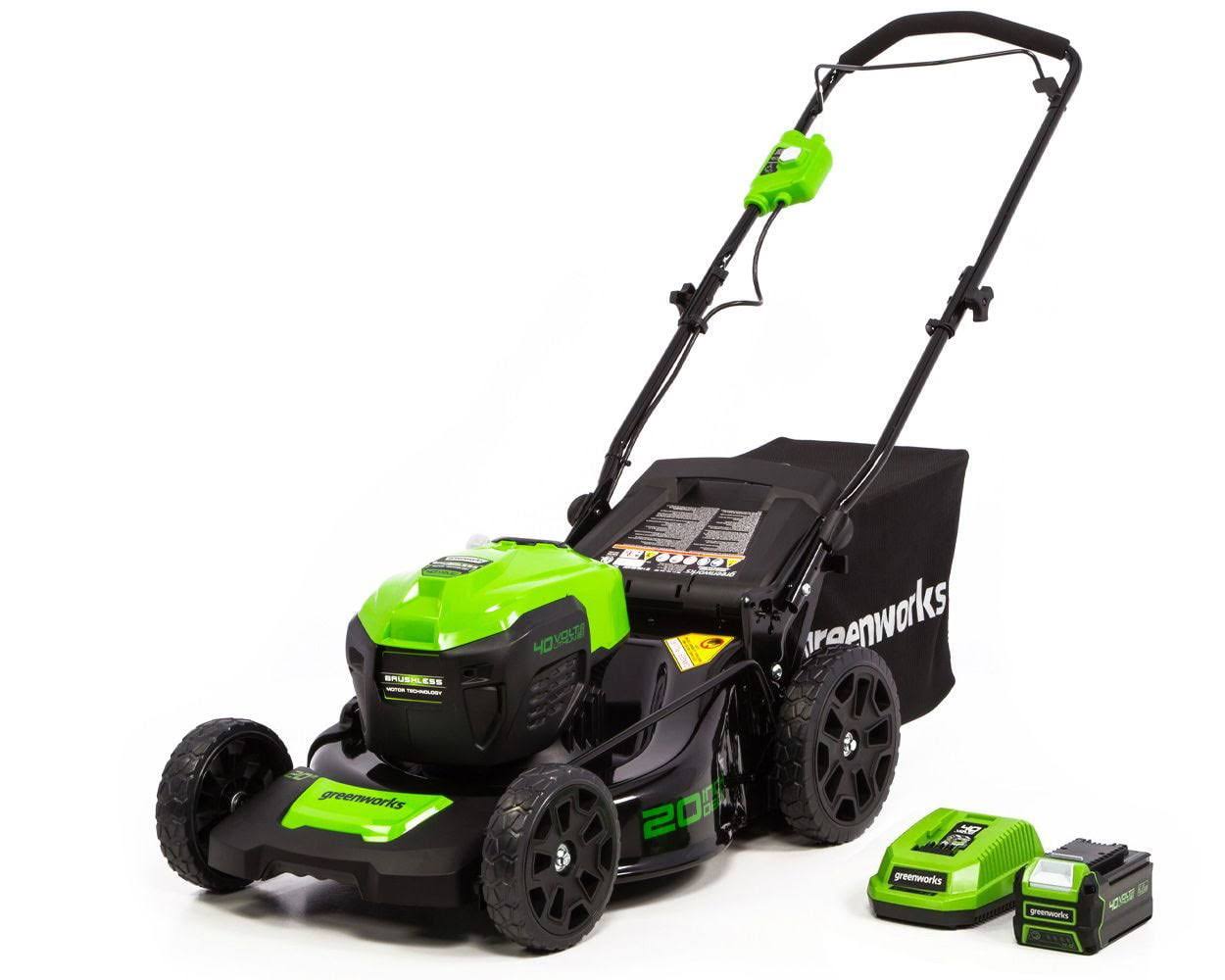 40V 20-inch Brushless Walk-Behind Push Lawn Mower W/40 Ah Battery and Quick Charger, 2516302