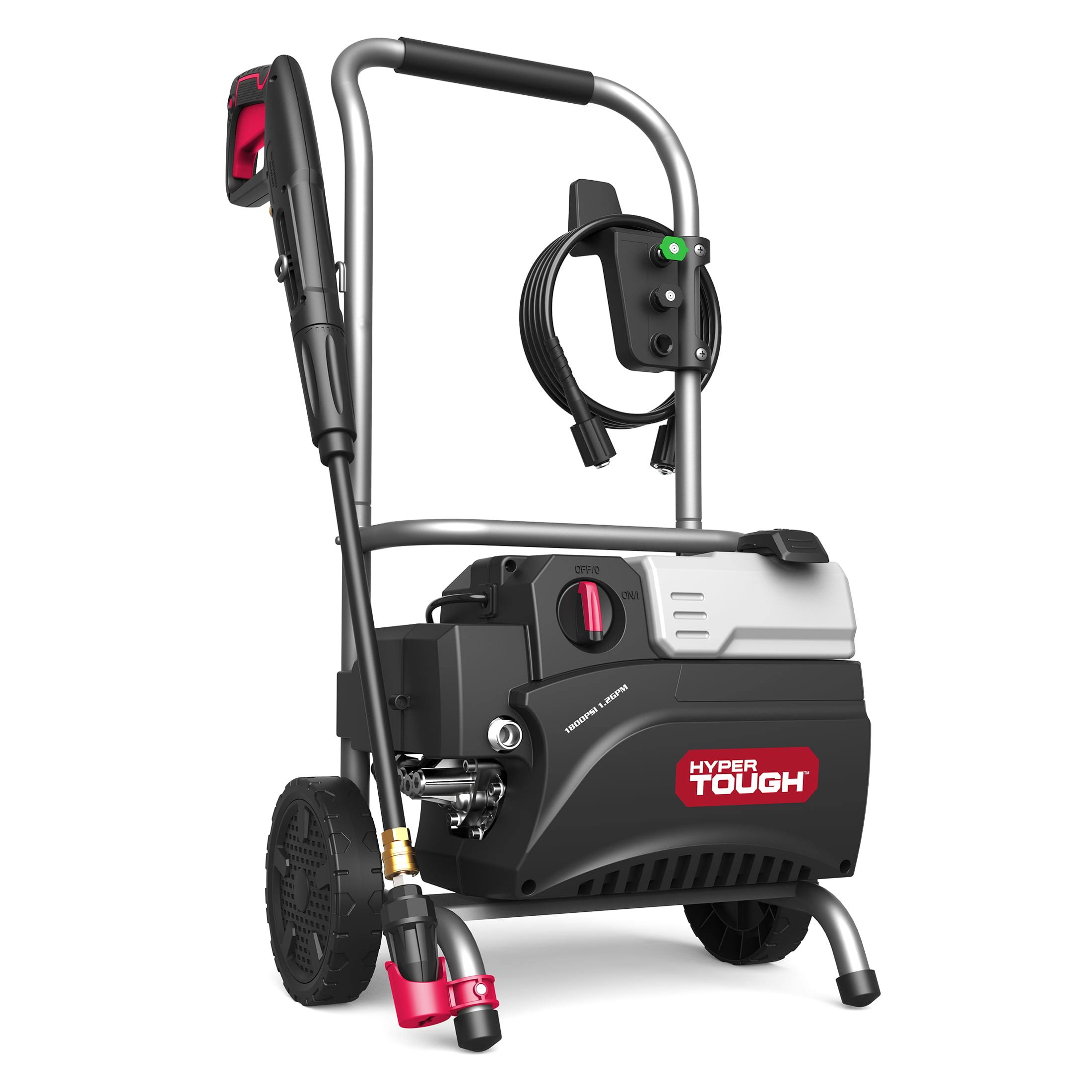 Electric Pressure Washer 1800PSI Ideal for Car Wash Rugged Steel Frame, Red Black