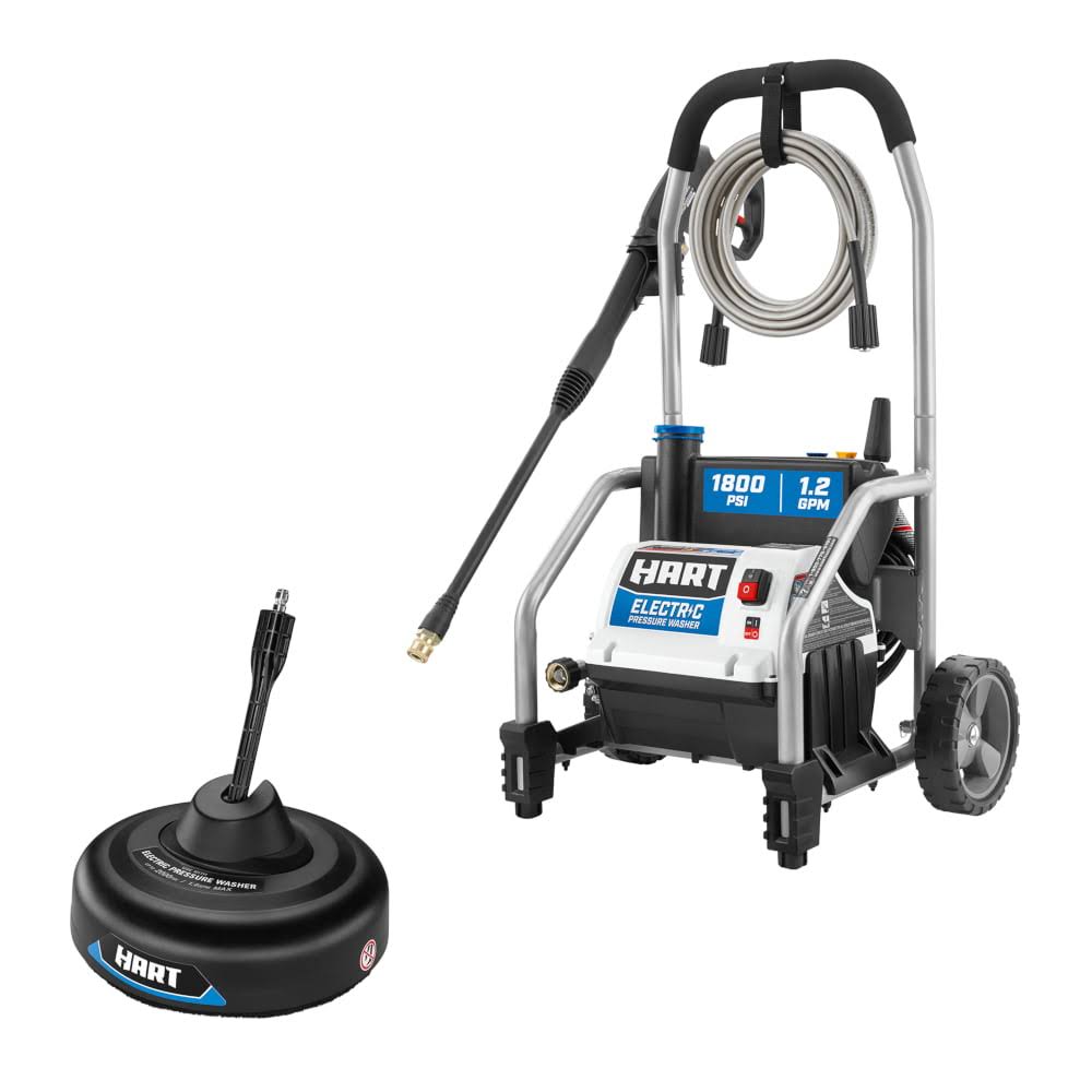 1800 PSI 1.2 GPM Electric Pressure Washer with Bonus 11  Surface Cleaner