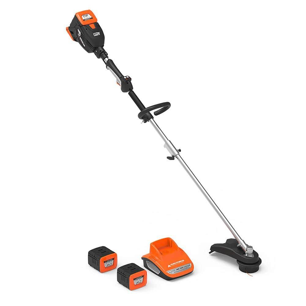 YF60vRX-HHC9 60-Volt Cordless 2.5 Ah Lithium-ion Line Trimmer, 2 Batteries and Charger Combo Kit (4-Tool)