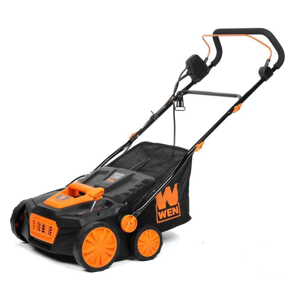 DT1315 15 in. 13 Amp 2-in-1 Electric Dethatcher and Scarifier with Collection Bag