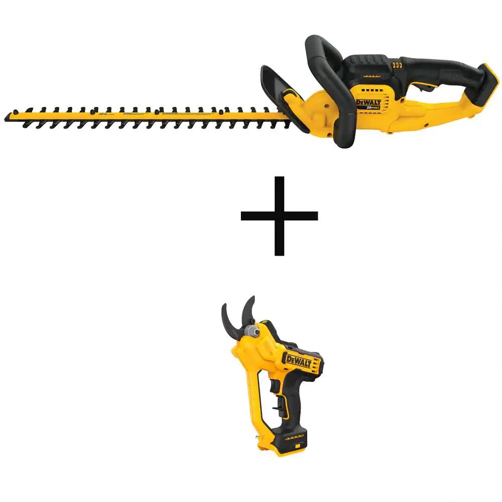 20V MAX Cordless Battery Powered Hedge Trimmer   Cordless Pruner (Tools Only)