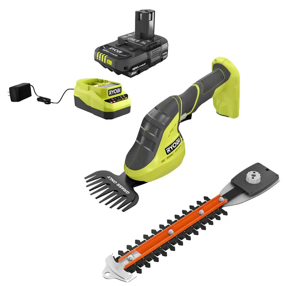 P2980VNM  18V Cordless Grass Shear and Shrubber Trimmer with 2.0 Ah Battery and Charger