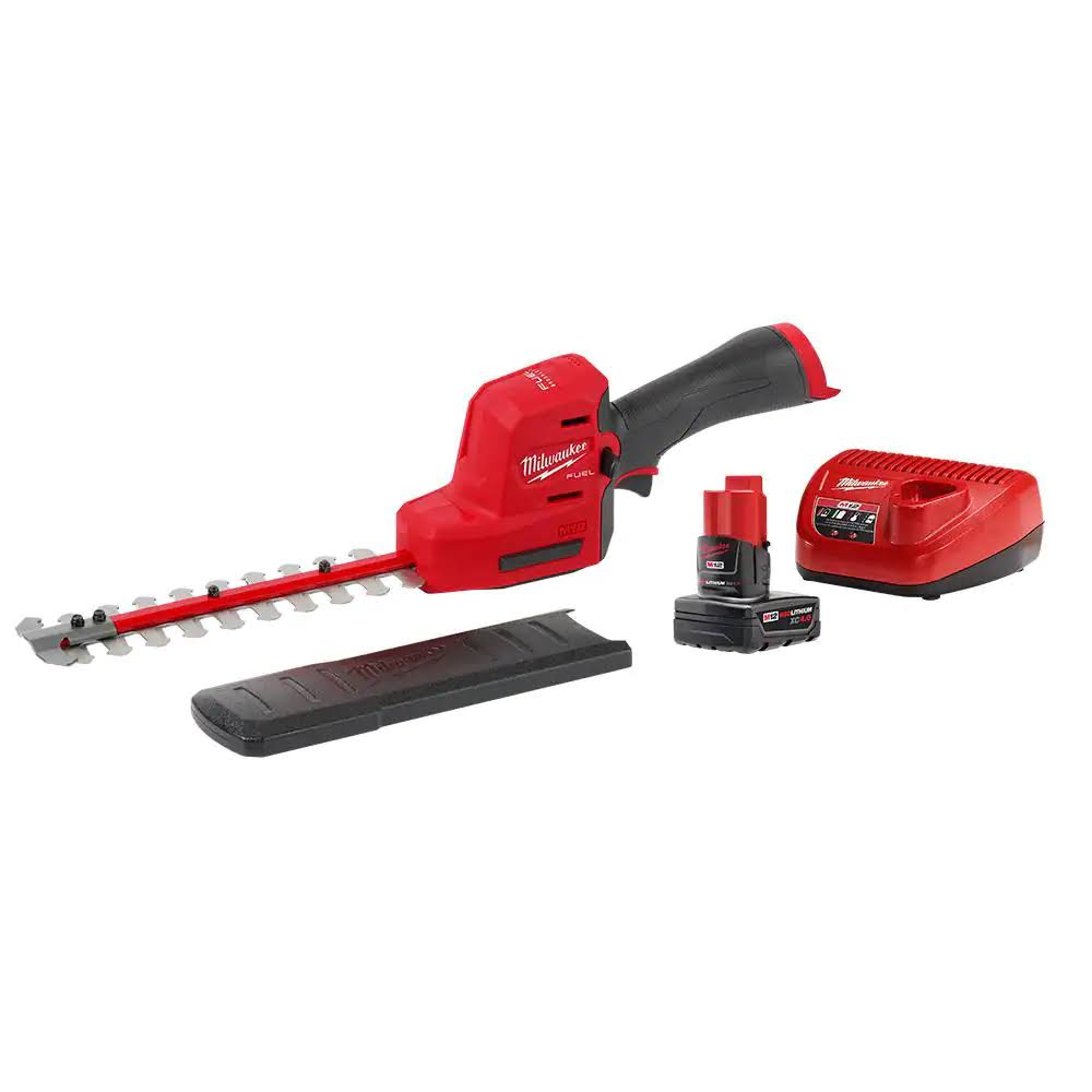 2533-21 M12 FUEL 8 in. 12V Lithium-Ion Brushless Cordless Hedge Trimmer Kit with 4.0 Ah Battery and Charger