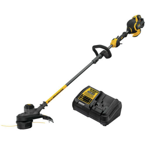 DCST970X1S 60V MAX Brushless Cordless Battery Powered String Trimmer Kit with (1) FLEXVOLT 3Ah Battery   Charger
