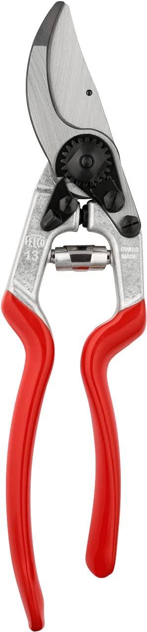 Felco Pruning Shears (F 13)   High Performance Swiss Made One-Hand or Two-Hand Garden Pruner with Steel Blade