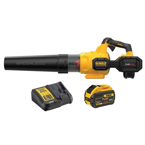 DCBL772X1 60V MAX 125 MPH 600 CFM Brushless Cordless Battery Powered Handheld Leaf Blower Kit, (1) FLEXVOLT 3Ah Battery   Charger