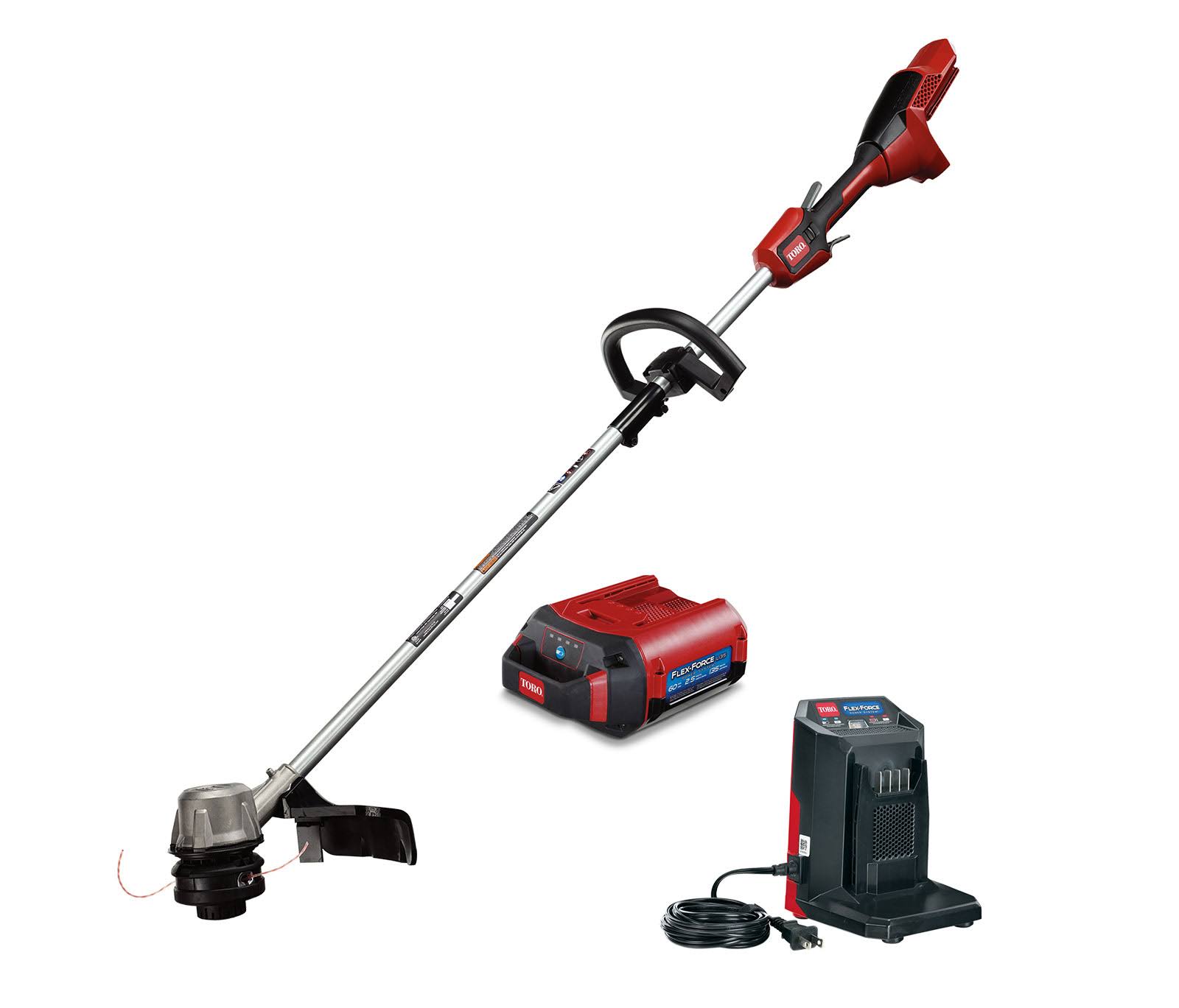 51830 60V Max Lithium-Ion Brushless Cordless 14 in./16 in. String Trimmer   2.5 Ah Battery and Charger Included