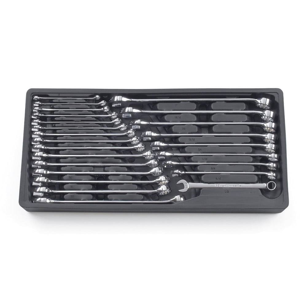 GearWrench 24 Piece SAE/Metric Long Pattern Combo Wrench Set