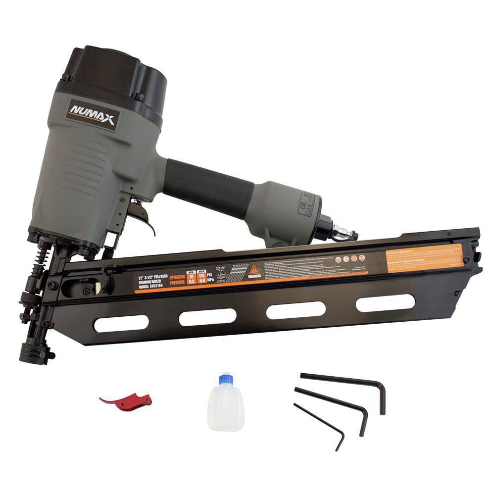 NuMax SFR2190 Pneumatic 21 Degree 3-1/2  Framing Nailer