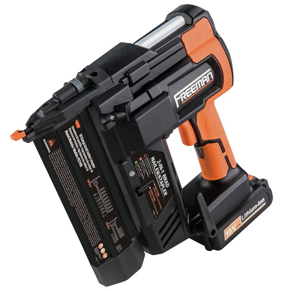 PE2118G  18V 2-in-1 18 Gauge Cordless Nailer   Stapler