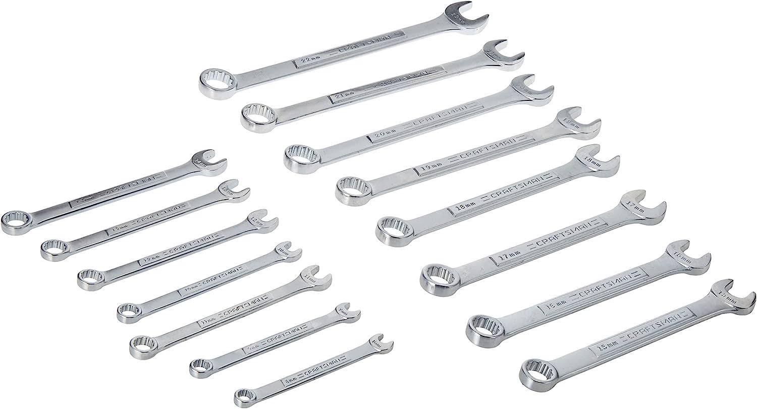 Wrench Set, Metric, 15-Piece (CMMT12066)