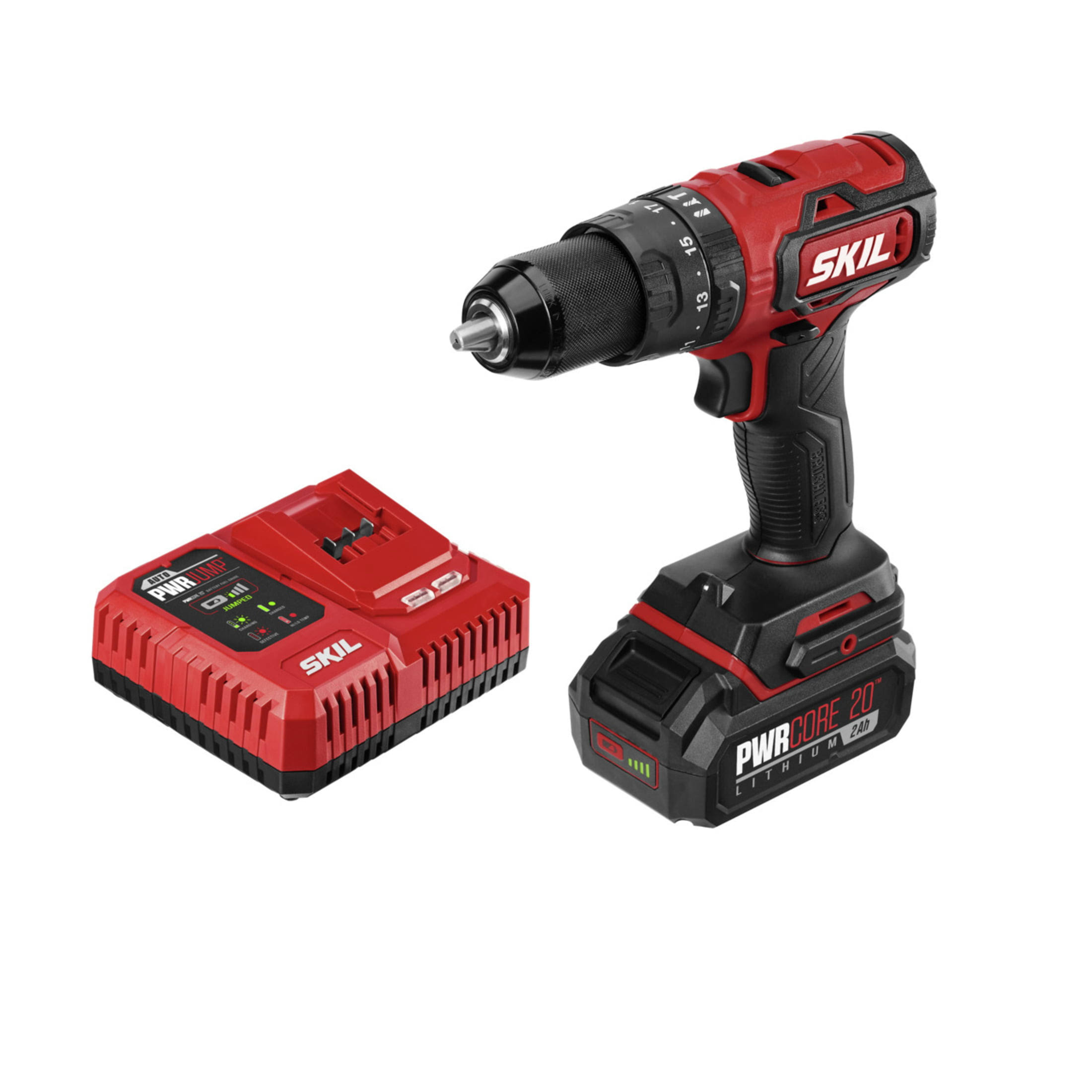 20 Brushless 20-Volt 1/2 In. Hammer Drill Kit with 2.0Ah Battery and  Charger