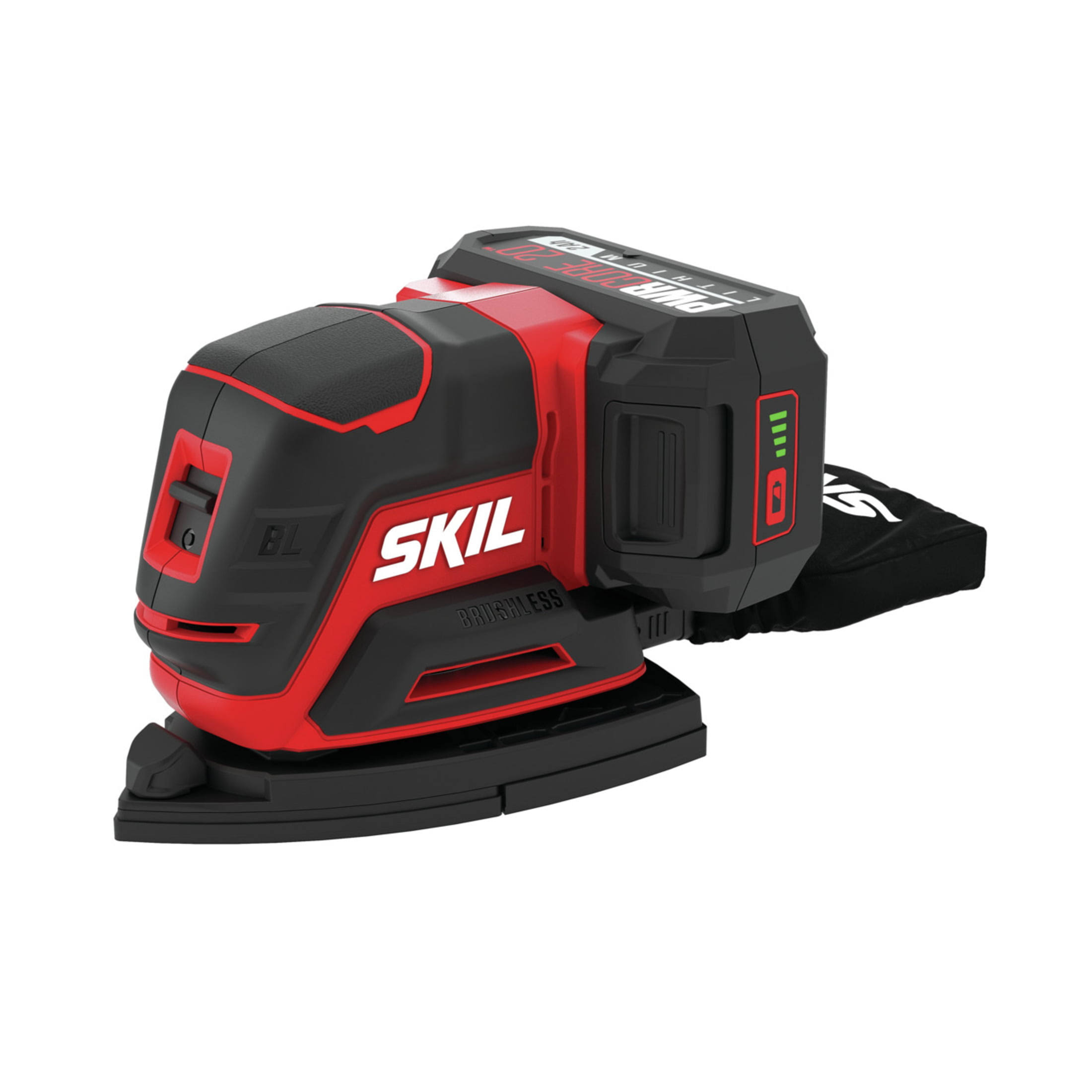20V Brushless Compact Multi-Sander Kit with Battery and Fast Charger, SR6607B-10