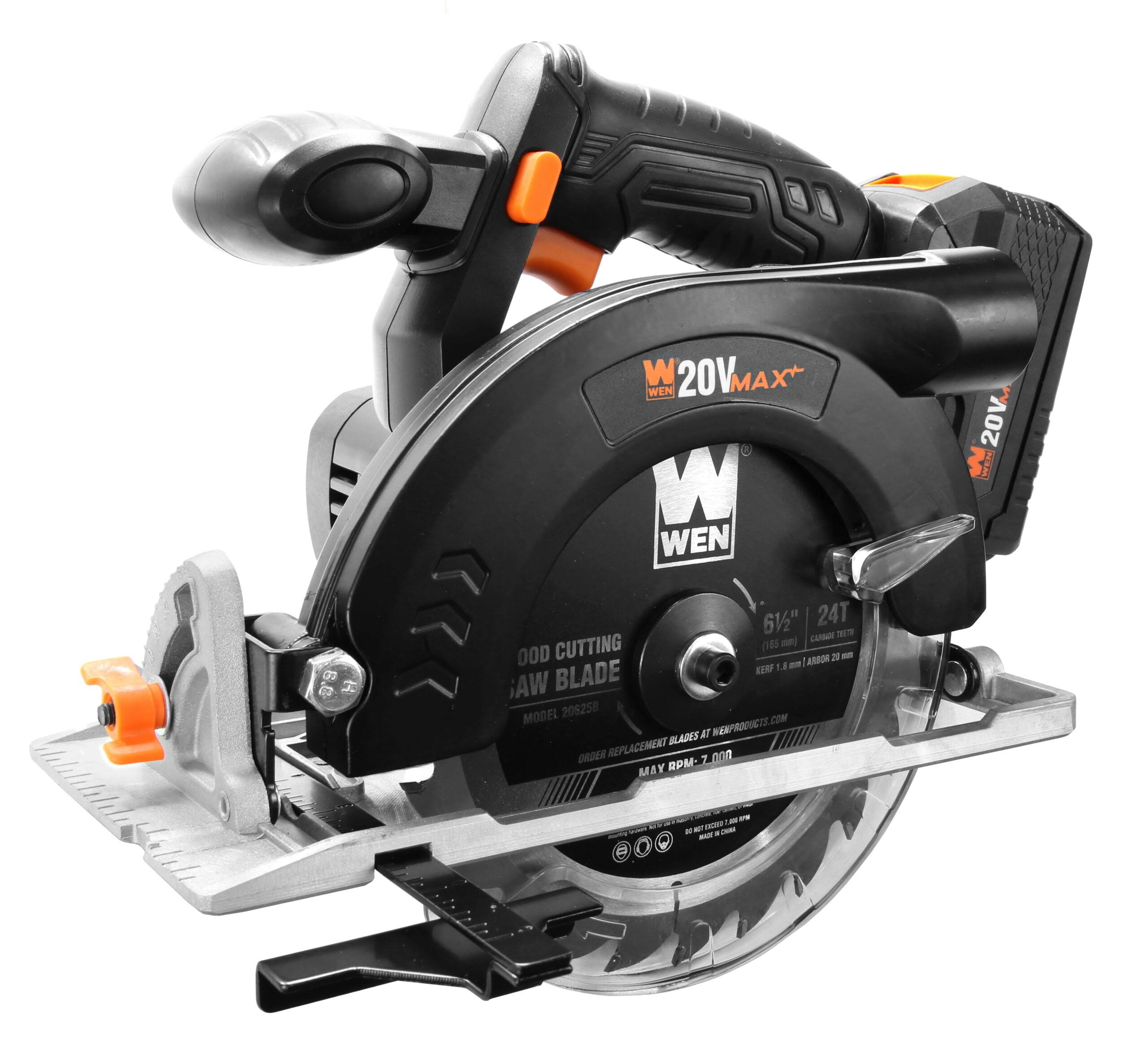 20V Max 6.5-Inch Cordless Circular Saw with 4.0 Ah Lithium-Ion Battery and Charger