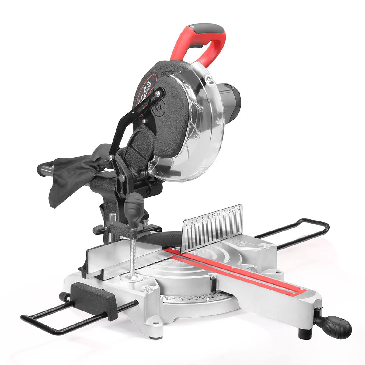 10-Inch Sliding Miter Saw Red Beam Guide Adjustable Cutting Angle 13-Amp Motor