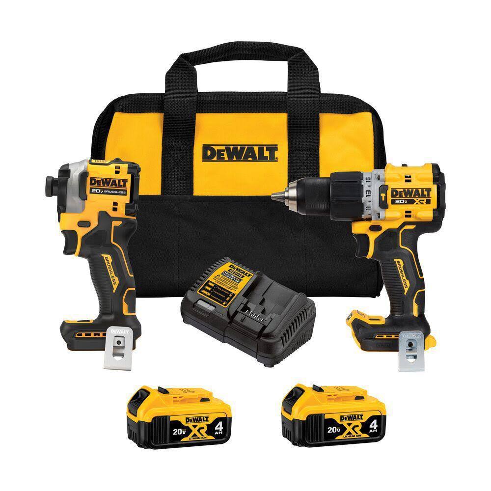 DCK2050M2 20V MAX XR Hammer Drill and ATOMIC Impact Driver 2 Tool Combo Kit with (2) 4.0Ah Batteries, Charger, and Bag