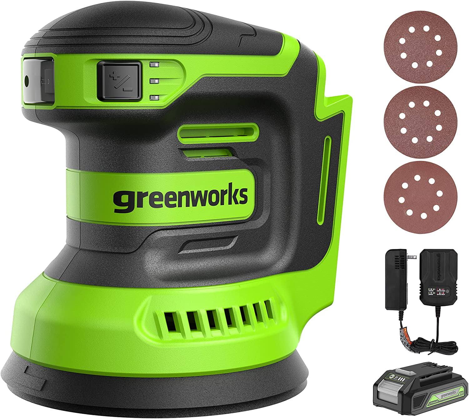 24V 5  Orbital Sander Kit with 2Ah Battery and Charger