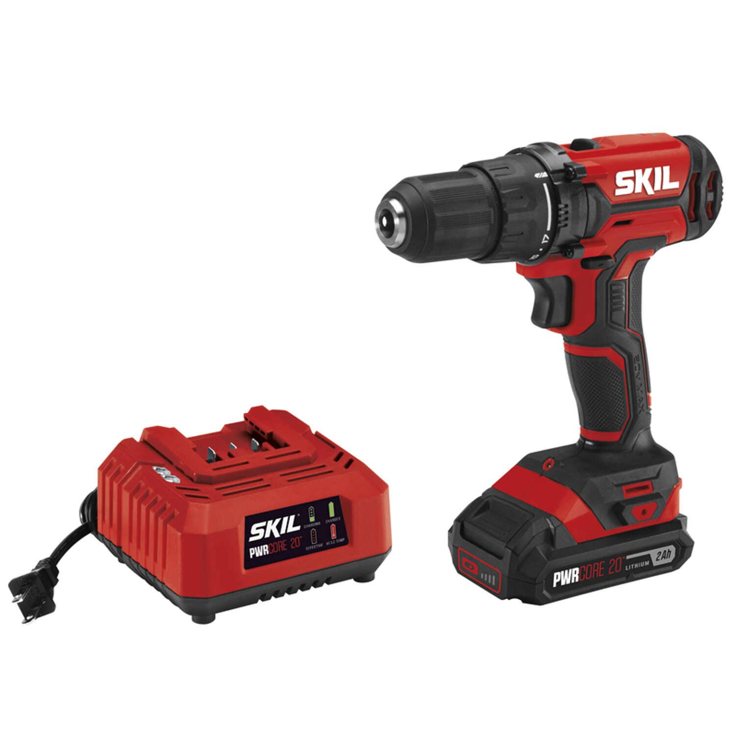 20V 1/2 Inch Cordless Drill Driver Includes 2.0Ah  20 Lithium Battery and Charger   DL527502