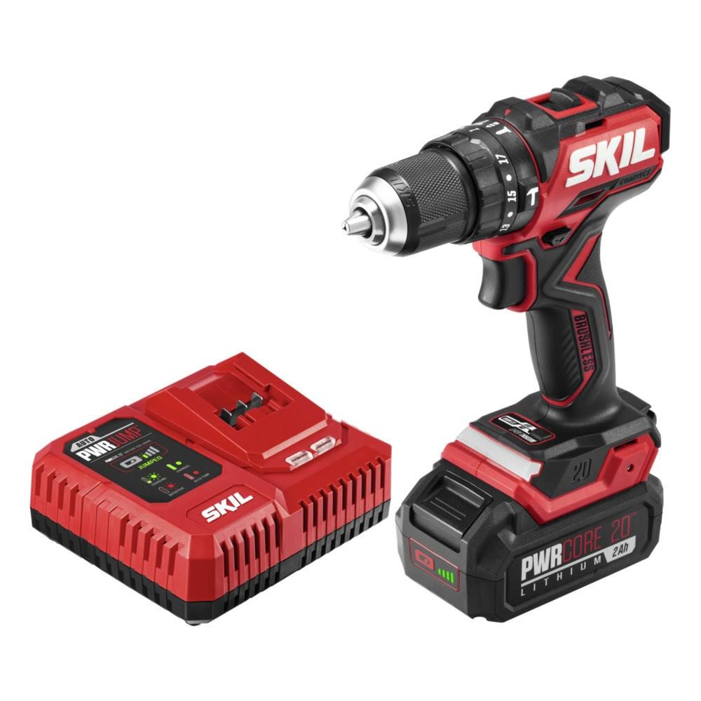 1/2-in 20-volt Variable Speed Brushless Cordless Hammer Drill (1-Battery Included)