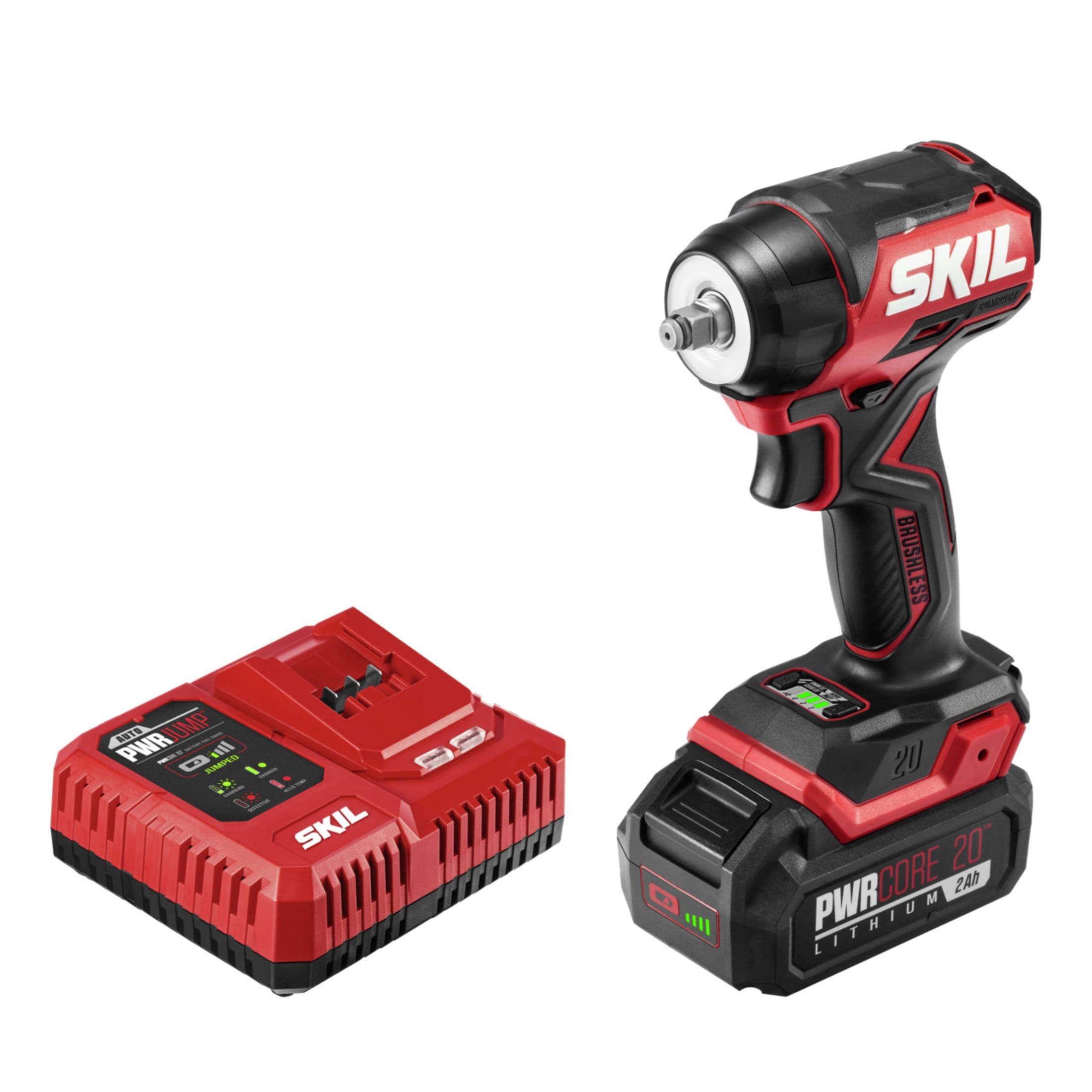Compact Variable Speed Brushless 3/8-in Drive Cordless Impact Wrench (Battery Included)