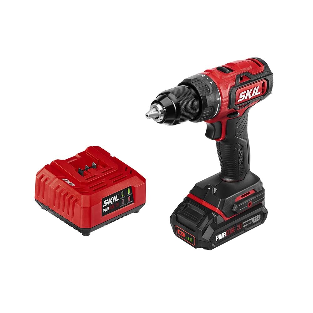 20-volt 1/2-in Brushless Cordless Drill (1 Li-ion Battery Included and Charger Included)