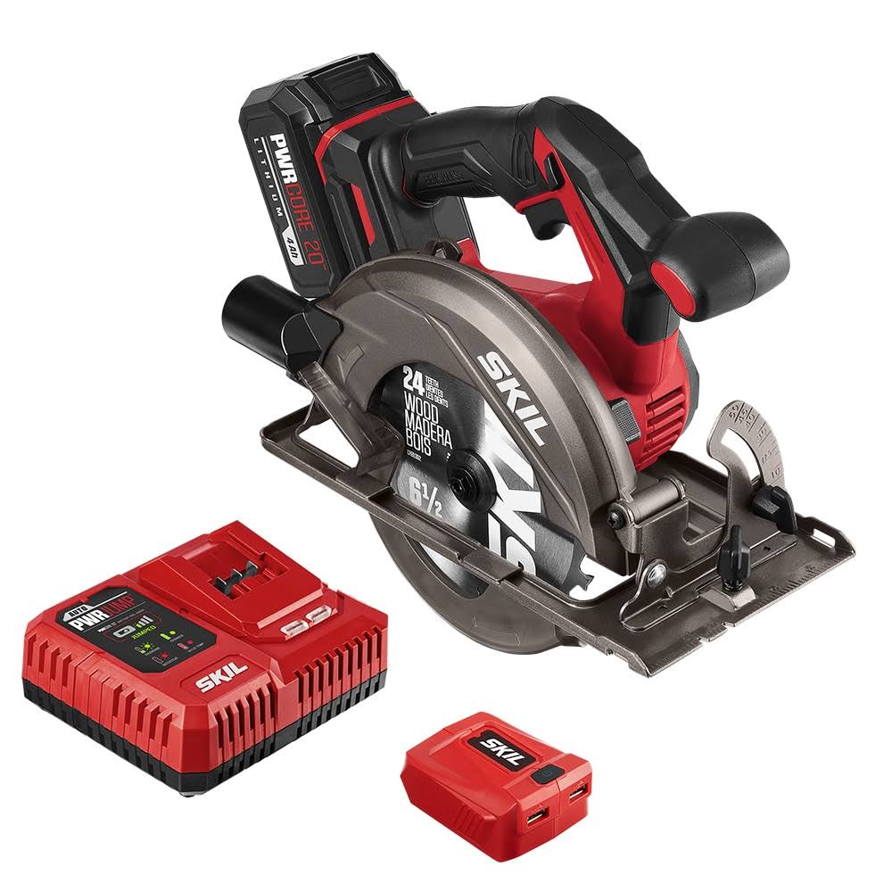 20-volt 6-1/2-in Brushless Cordless Circular Saw Kit Circular Saw (1-Battery and Charger Included)