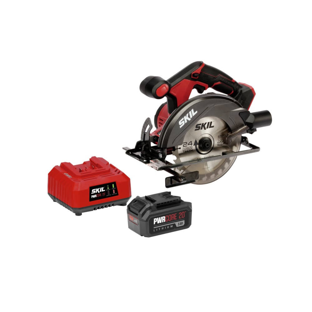 20-volt 6-1/2-in Cordless Circular Saw Kit Circular Saw (1-Battery and Charger Included)