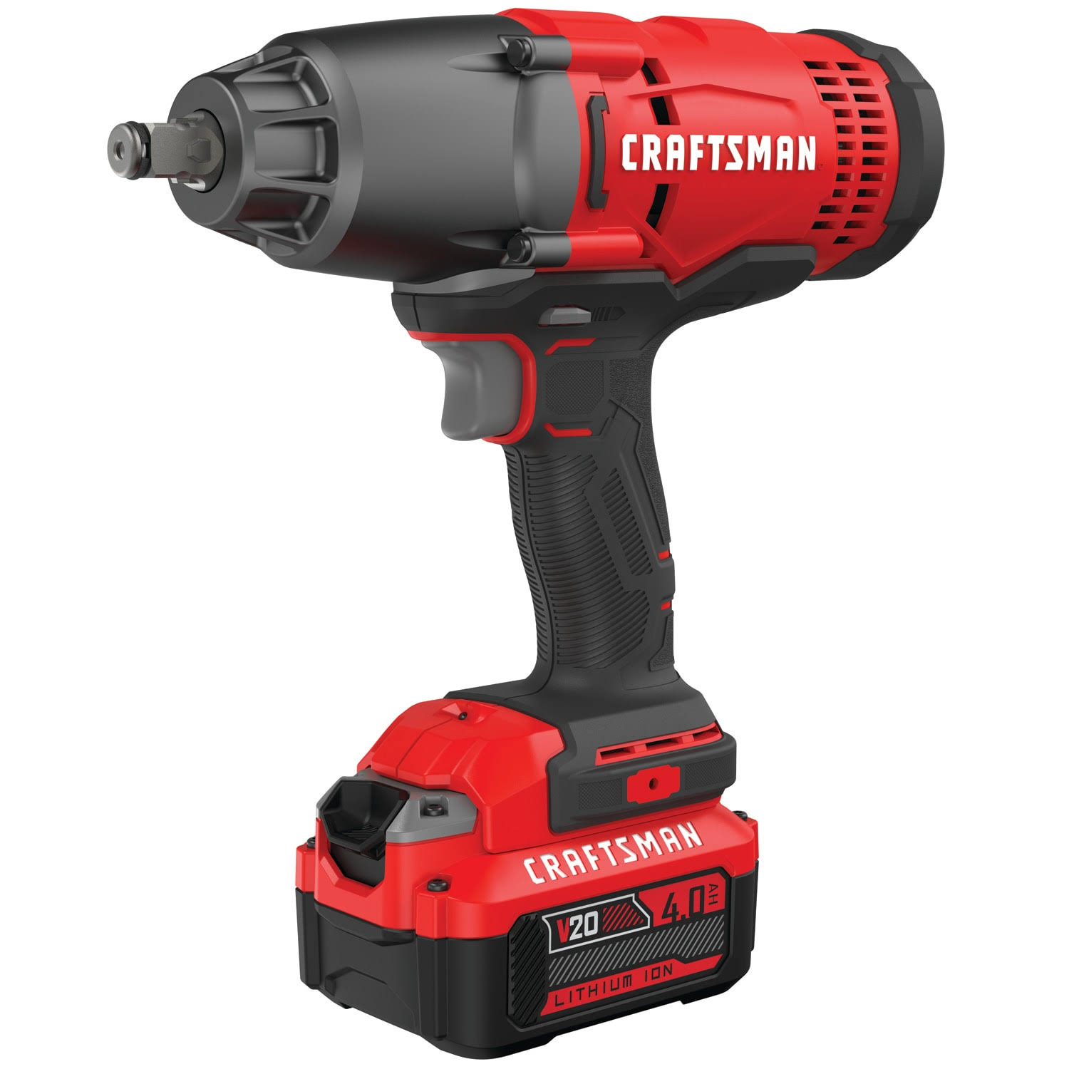 V20 20-volt Max Variable Speed 1/2-in Drive Cordless Impact Wrench (Battery Included)