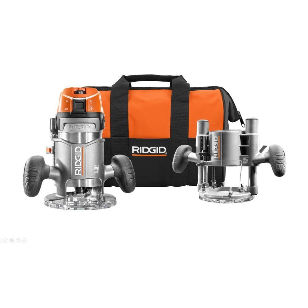 R29303N 11 Amp 2 HP 1/2 in. Heavy-Duty Fixed and Plunge Base Corded Router