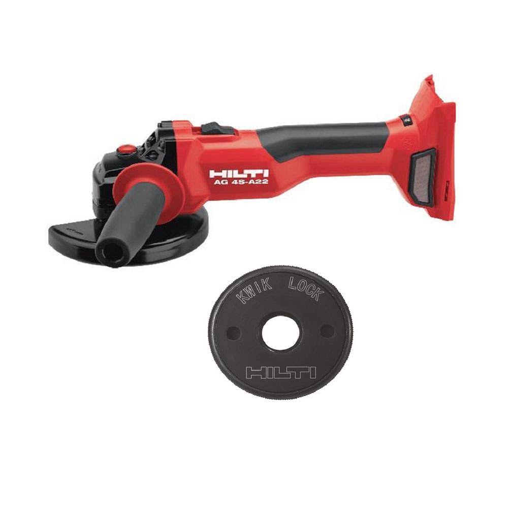 3660956 22-Volt Cordless Brushless 5 in. AG 4S Angle Grinder with Kwik Lock (No Battery)