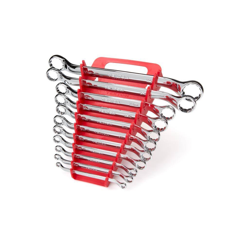 WBE24411 45-Degree Offset Box End Wrench Set, 11-Piece (6-32 mm)   Holder
