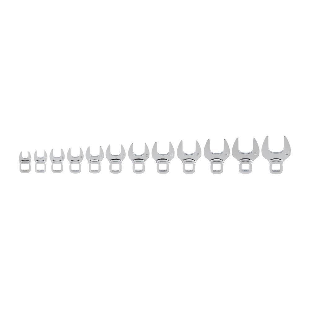 WCF90201 3/8 in. Drive Crowfoot Wrench Set, 12-Piece (8 mm   19 mm)