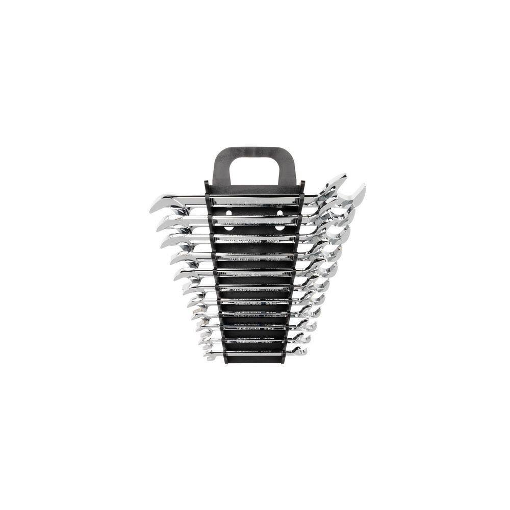 WAE91103 Angle Head Open End Wrench Set, 11-Piece (1/4-3/4 in.)   Holder