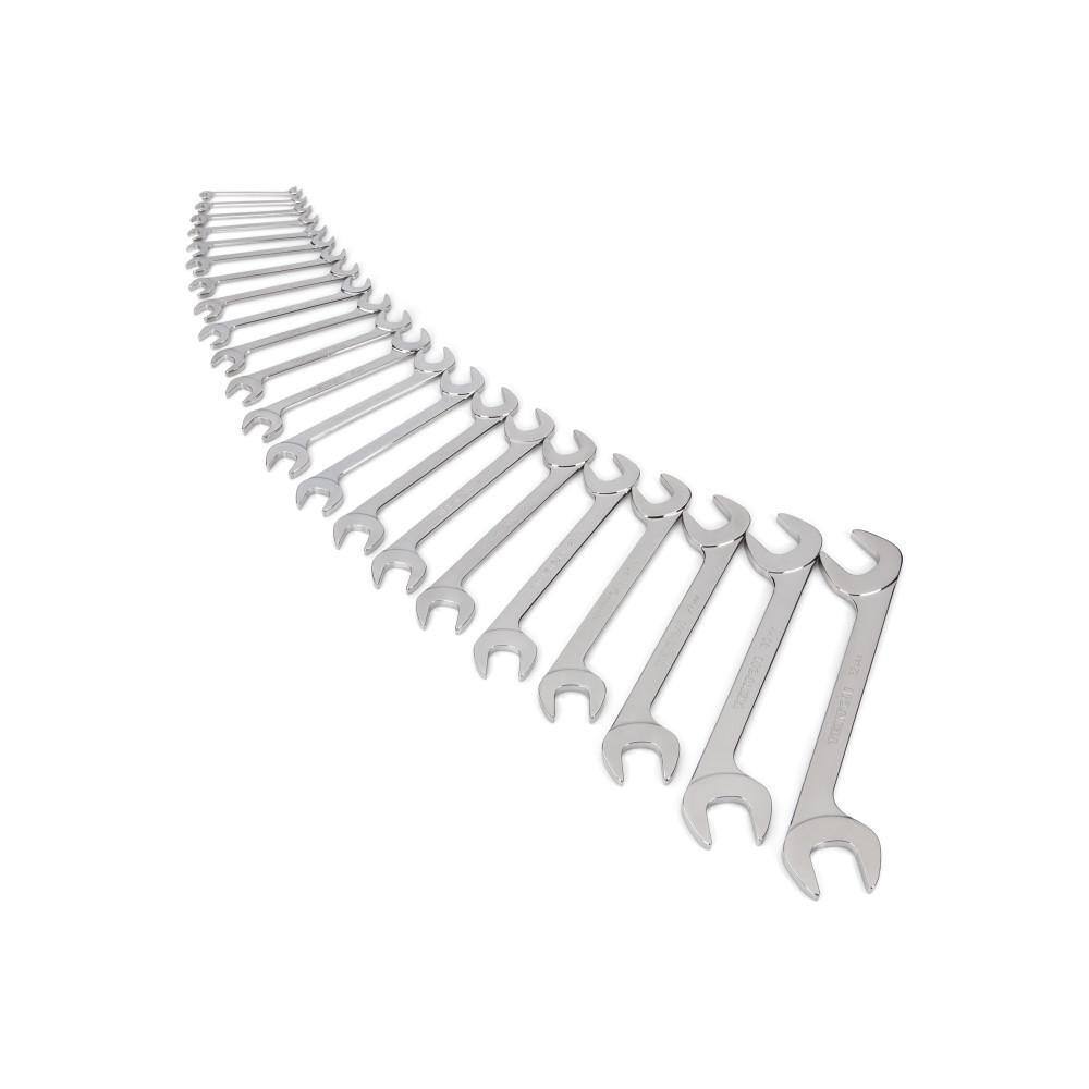 WAE90202 6 mm to 32 mm Angle Head Open End Wrench Set (22-Piece)