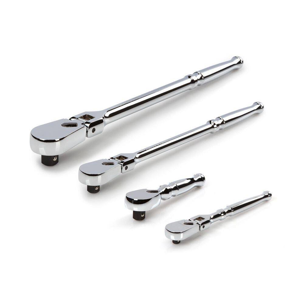 SRH99001 1/4,3/8,1/2 in. Drive Flex Head Ratchet Set (4-Piece)