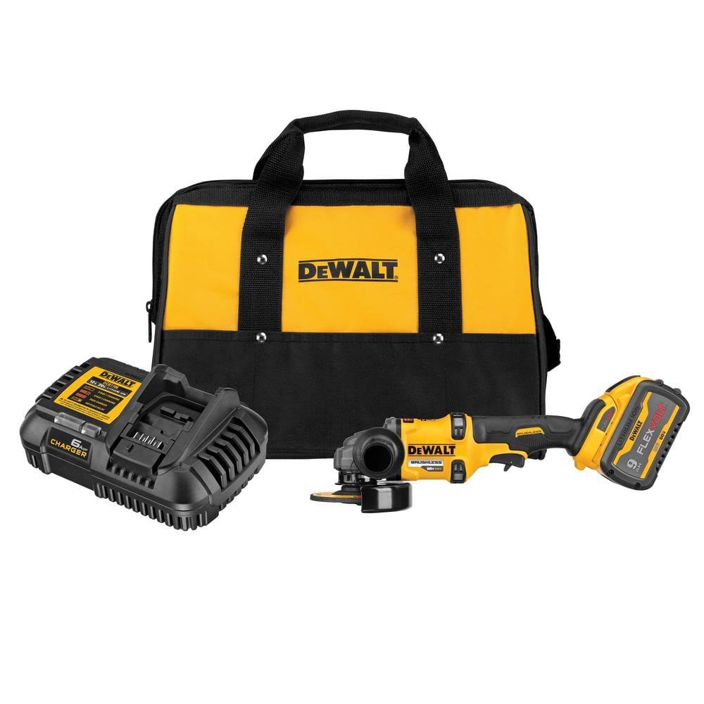 DCG418X1 VOLT 60V MAX Cordless Brushless 4.5 in.   6 in. Small Angle Grinder and (1) VOLT 9.0Ah Battery