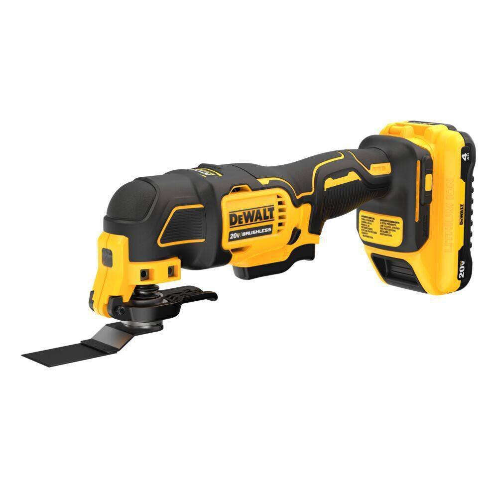 DCS354Q1 ATOMIC 20V MAX Lithium-Ion Cordless Oscillating Tool Kit with 4.0Ah Battery, Charger and Kit Bag