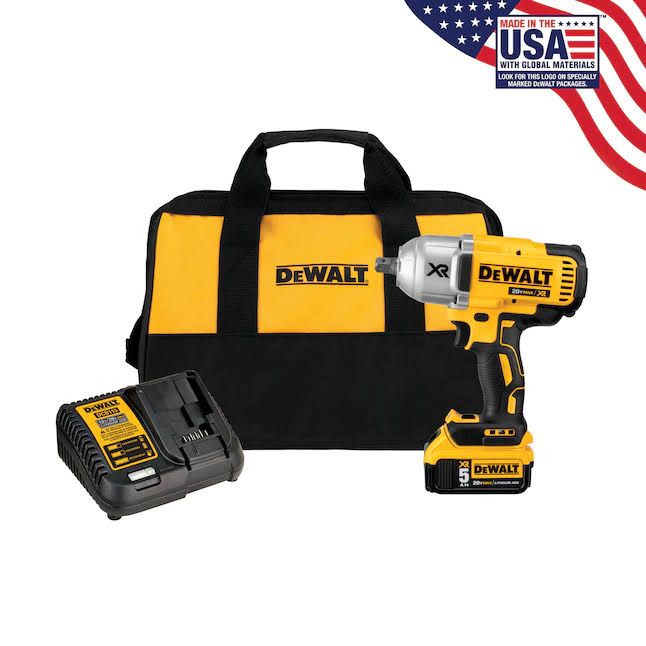 DCF899P1 20-Volt MAX XR Cordless Brushless 1/2 in. High Torque Impact Wrench with Detent Pin Anvil, (1) 20-Volt 5.0Ah Battery