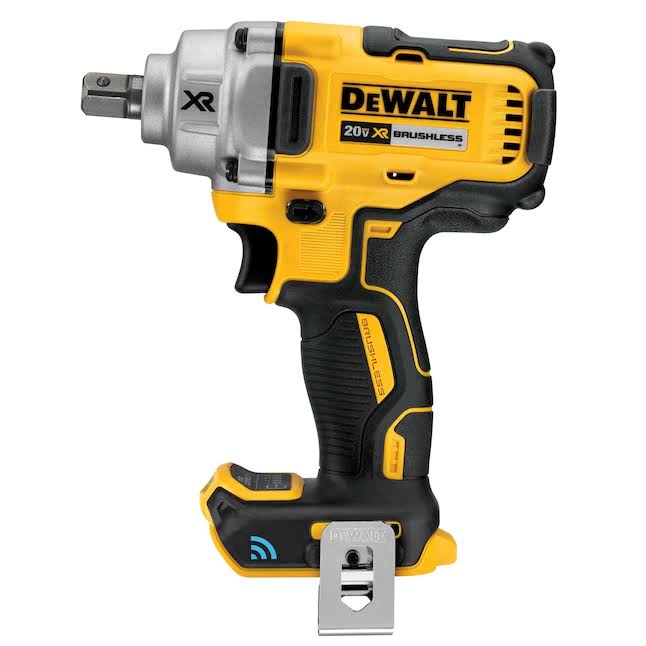 DCF896B 20-Volt MAX XR Cordless Brushless 1/2 in. Mid-Range Impact Wrench with Detent Pin Anvil   Tool Connect (Tool-Only)