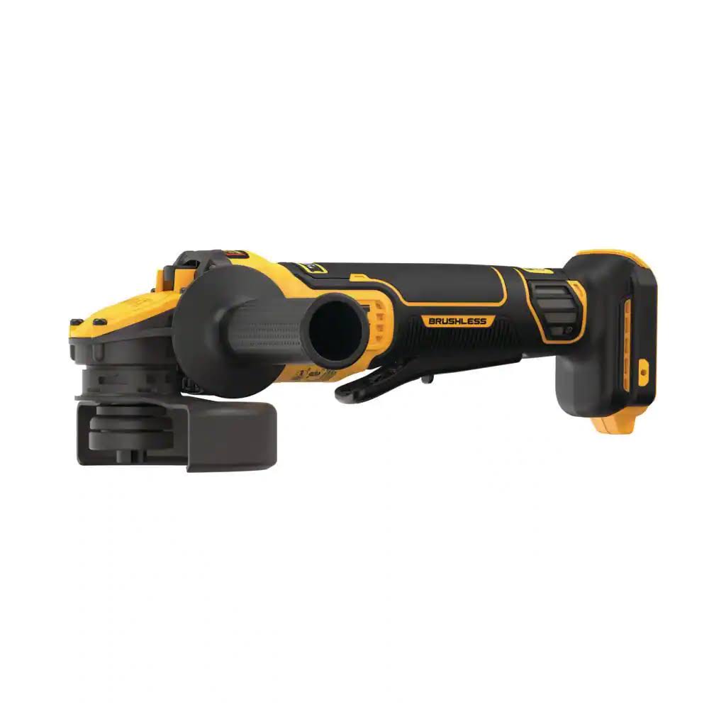 DCG416B 20-Volt MAX Cordless Brushless 4-1/2 to 5 in. Paddle Switch Angle Grinder with VOLT ADVANTAGE (Tool Only)