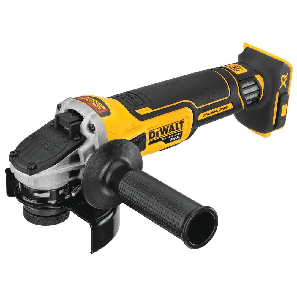 DCG405B 20-Volt MAX XR Cordless Brushless 4-1/2 in. Slide Switch Small Angle Grinder with Kickback Brake (Tool-Only)