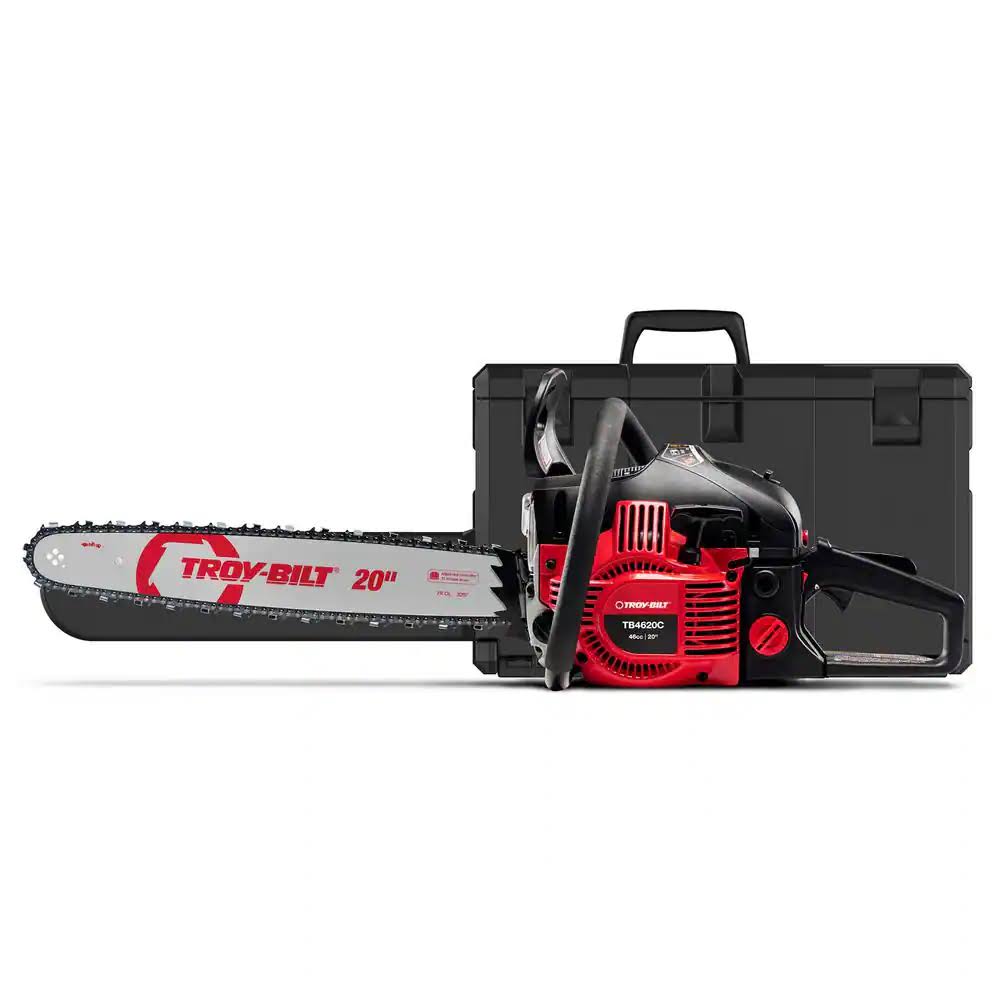 TB4620C 20 in. 46 cc Gas 2-Cycle Chainsaw with Automatic Chain Oiler and Heavy-Duty Carry Case Included