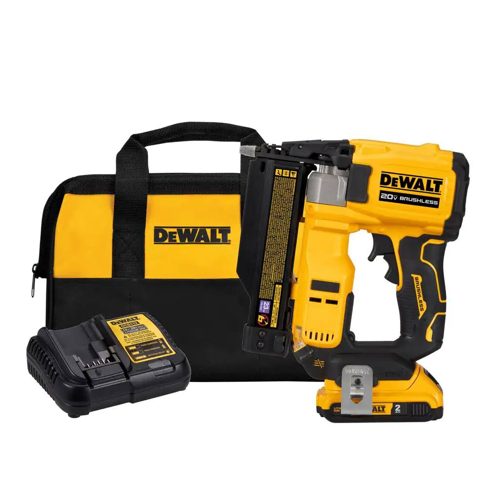 DCN623D1 20-Volt MAX Lithium-Ion Cordless 23-Gauge Pin Nailer Kit with 2.0 Ah Battery Pack and Charger