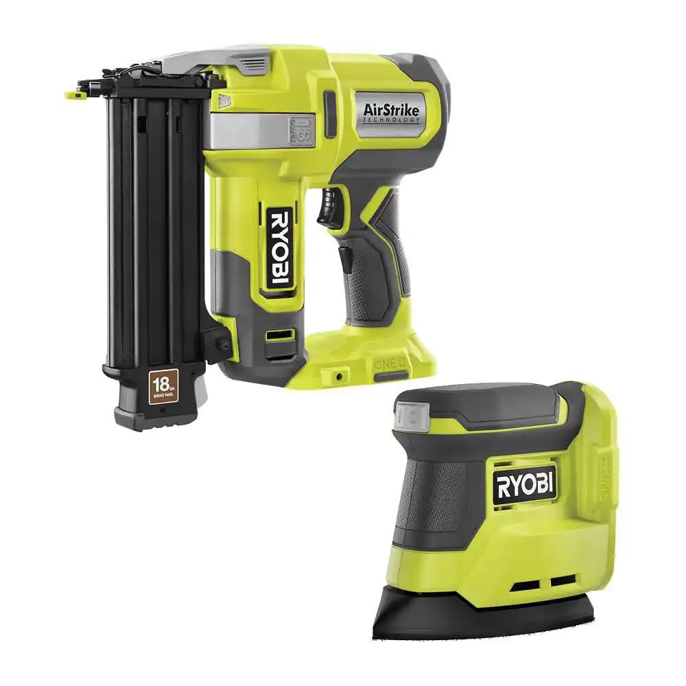 P321-PCL416B  18V 18-Gauge Cordless  Brad Nailer with Cordless Corner Cat Finish Sander