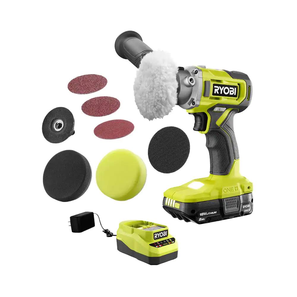 PBF102KN  18V Cordless 3 in. Variable Speed Detail Polisher/Sander Kit with (1) 2.0 Ah Battery and Charger
